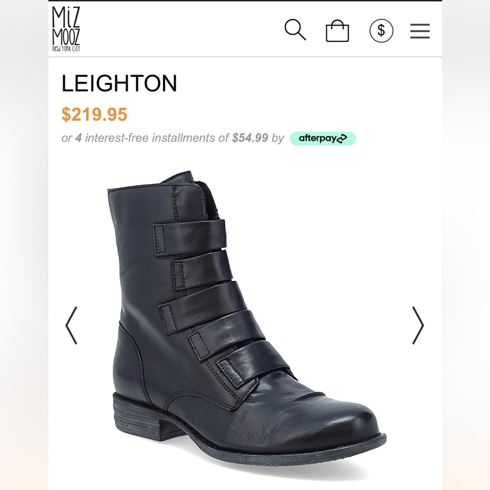 Miz Mooz: Leighton Black 38/8 Boots
